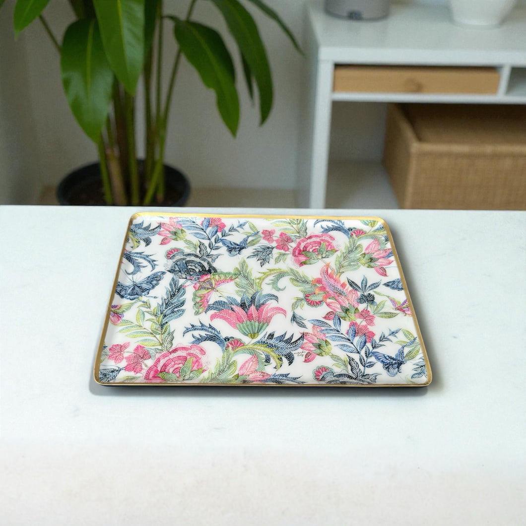 Koha Tray with vibrant batik design, celebrating Peranakan heritage and style.
