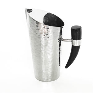 premium stainless water jug with horn handle