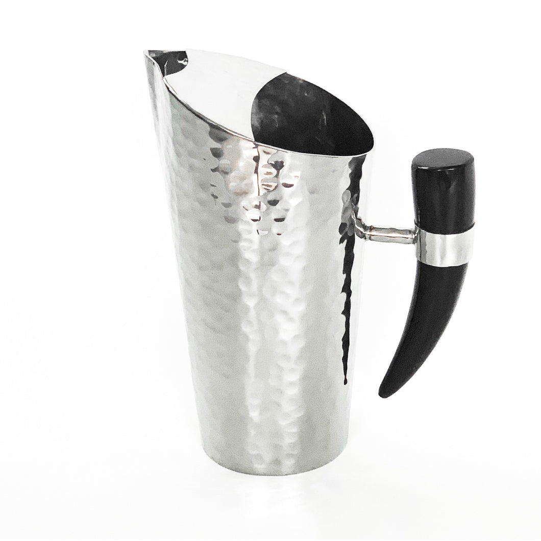 premium stainless water jug with horn handle