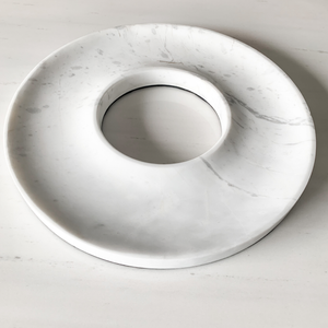 DIONI WHITE  MARBLE PLATTER