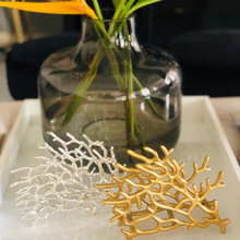 Load image into Gallery viewer, gold and silver branch napkin stand, modern elegant and a touch of luxury
